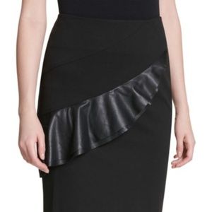Womens' Calvin Klein faux leather pencil skirt